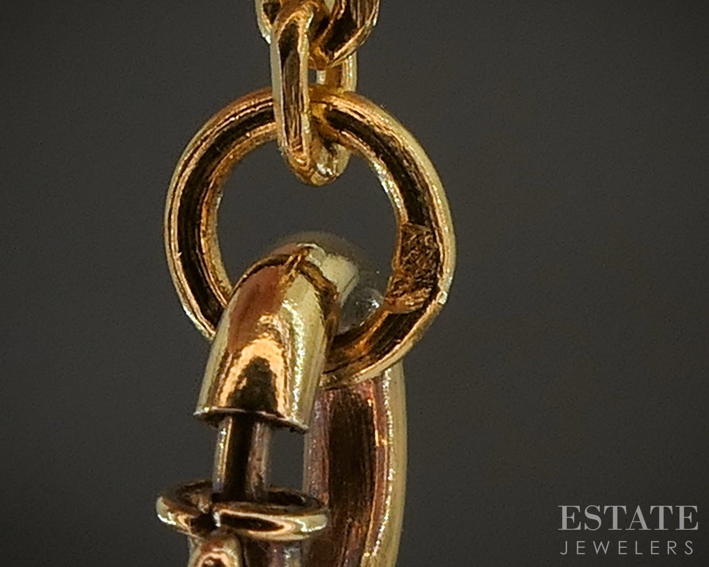 18k Yellow Gold 1.7mm Cable Chain Solid Link Necklace 6.4g 24"L p23808