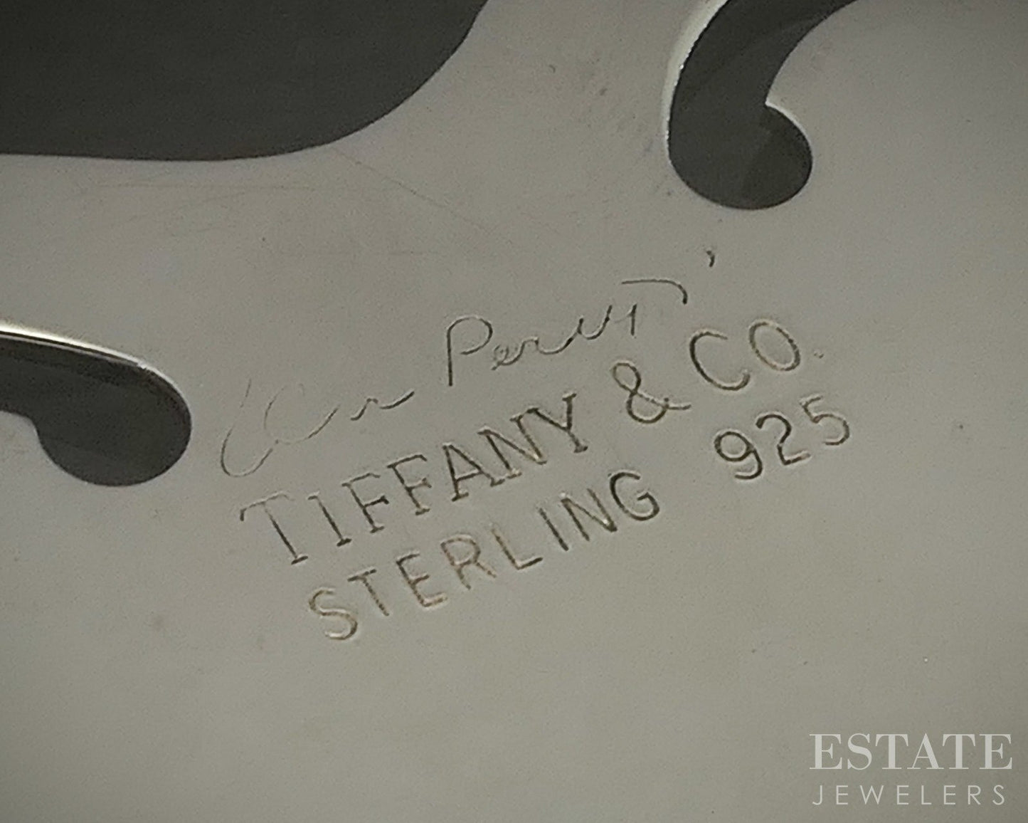 Sterling Tiffany & Co. Elsa Peretti Heart Bookmark 7.0g p26803