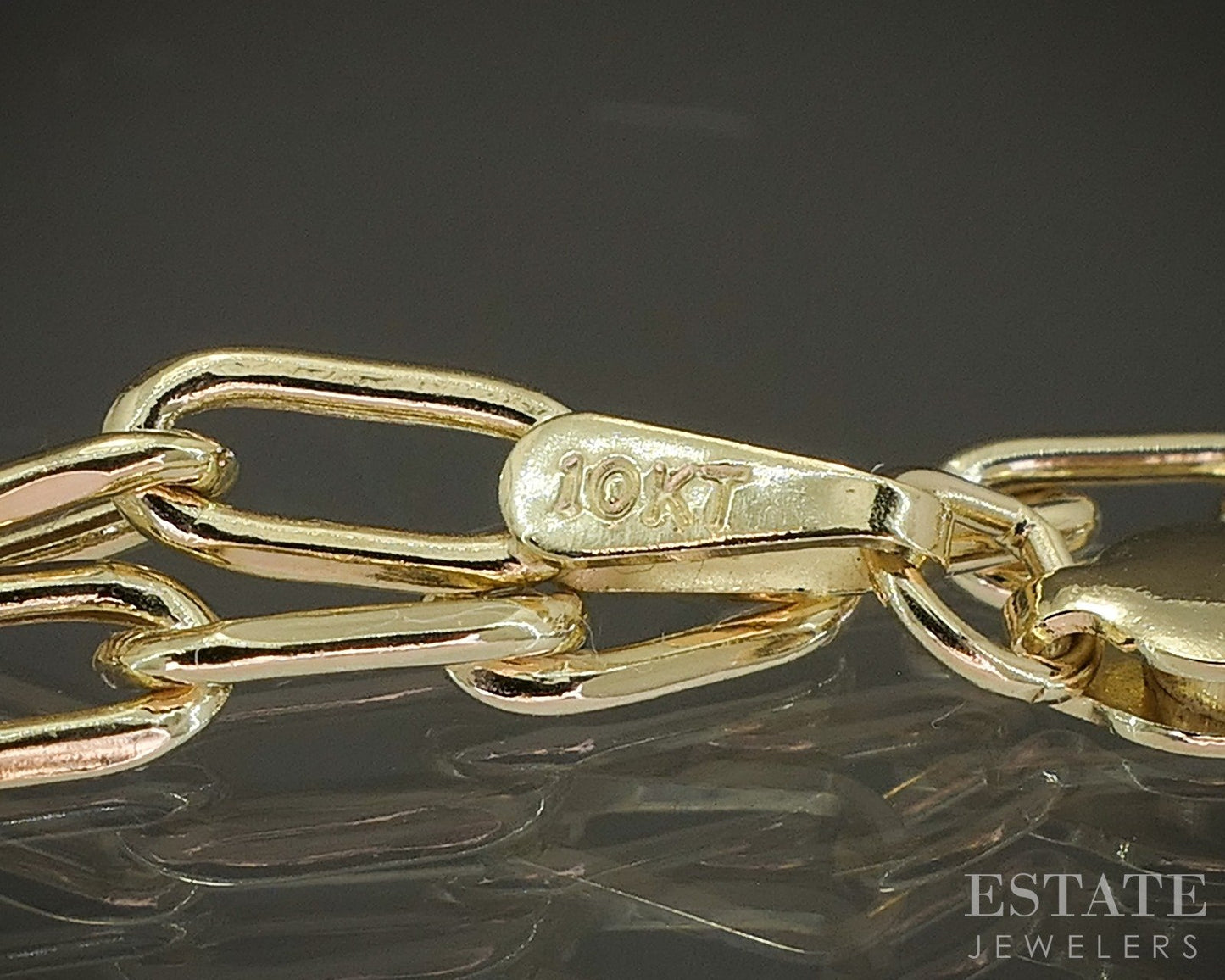 10k Yellow Gold 3mm Paperclip Chain Link Ladies Necklace 2.8g 18"L p26399
