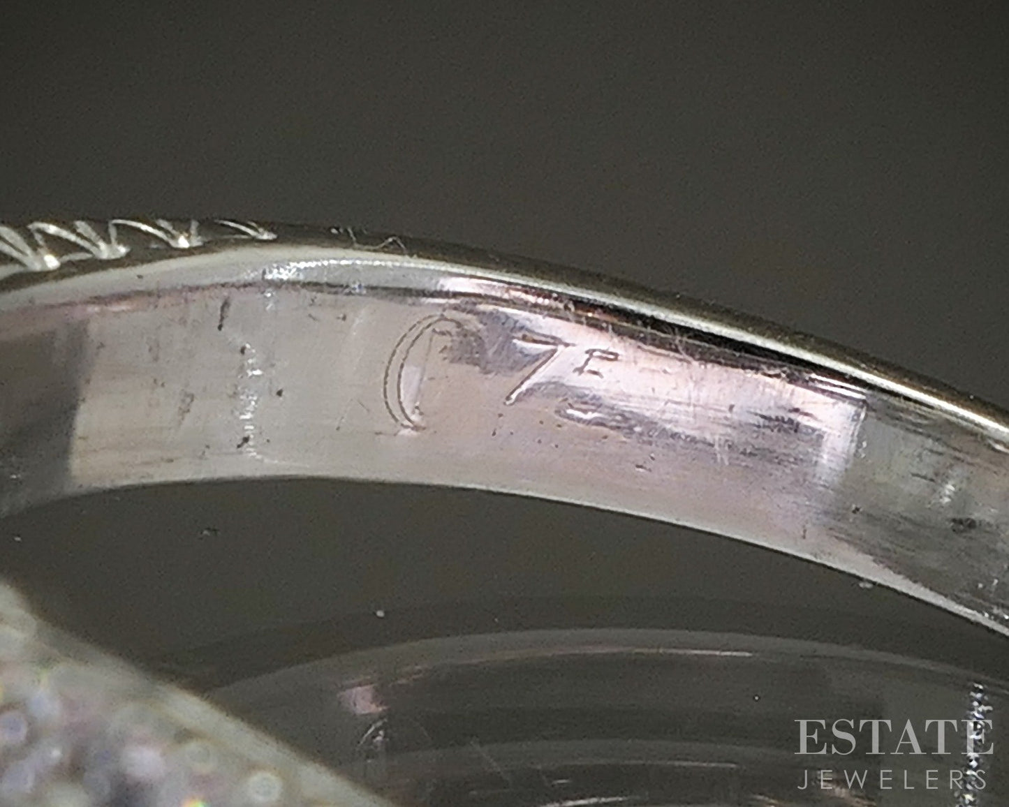 18k White Gold Emerald Natural .95ctw Diamond Bellarri Engagement Ring p24167