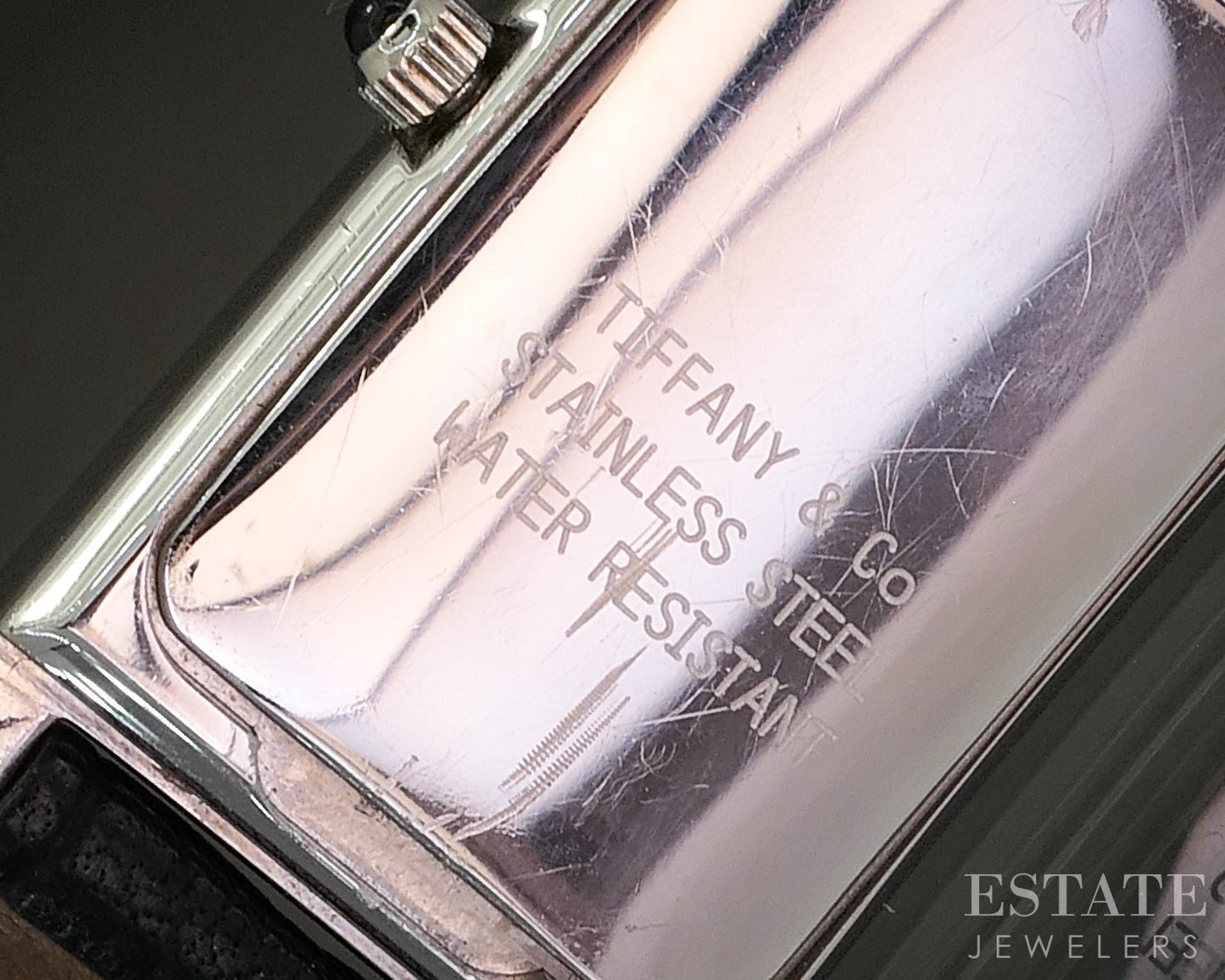 Tiffany & Co Stainless Tank Ladies Watch p18194
