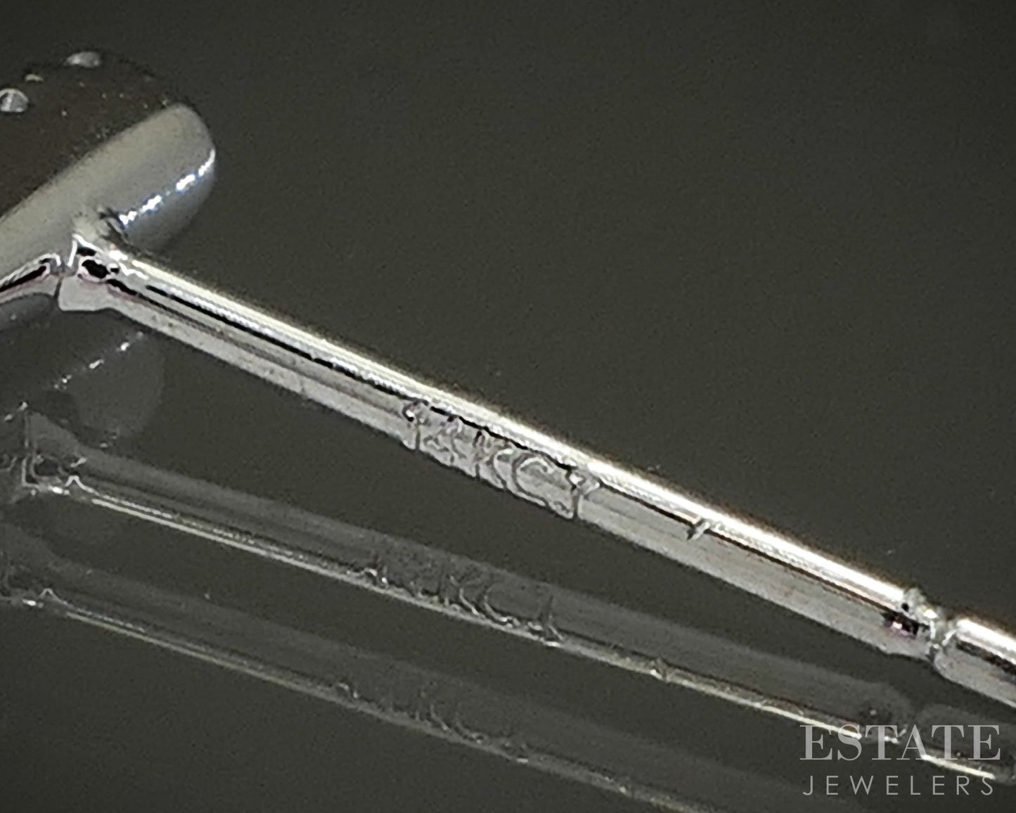 14k White Gold Natural 1.00ctw Diamond Teardrop Dangle Earrings 3.5g p25070