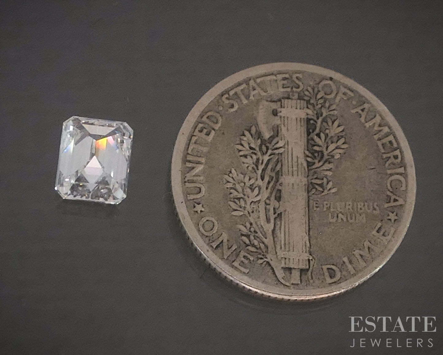 Loose .79ct Emerald Cut Natural Diamond VS1/F p27071