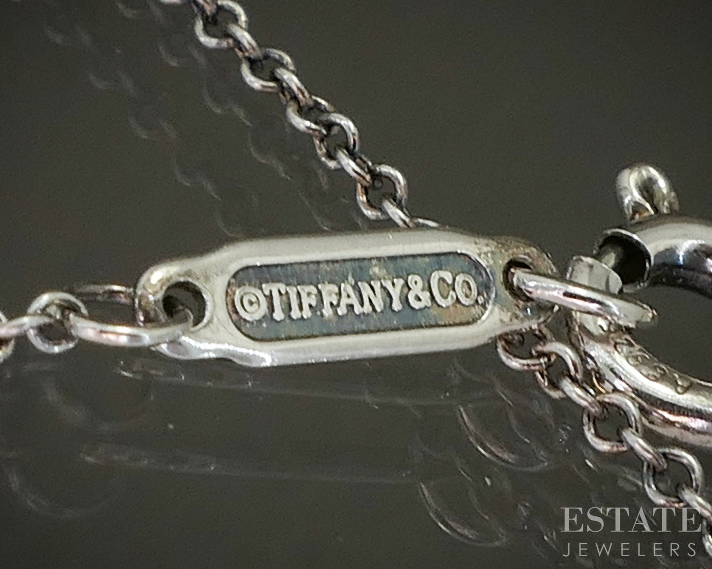 Sterling Silver Tiffany & Co. Celtic Love Knot Necklace 9.6g 16"L p26973