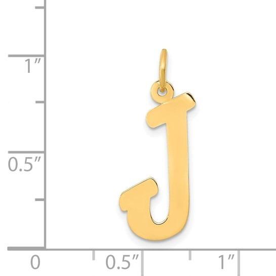 10k Yellow Gold Script Initial "J" Charm p29476