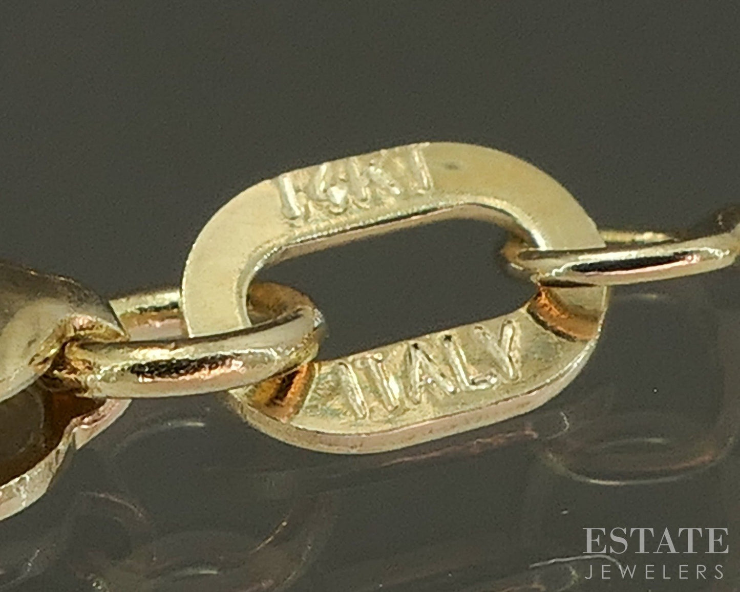 14k Yellow Gold Round Natural .50ct Diamond Solitaire Necklace 20"L p26681b