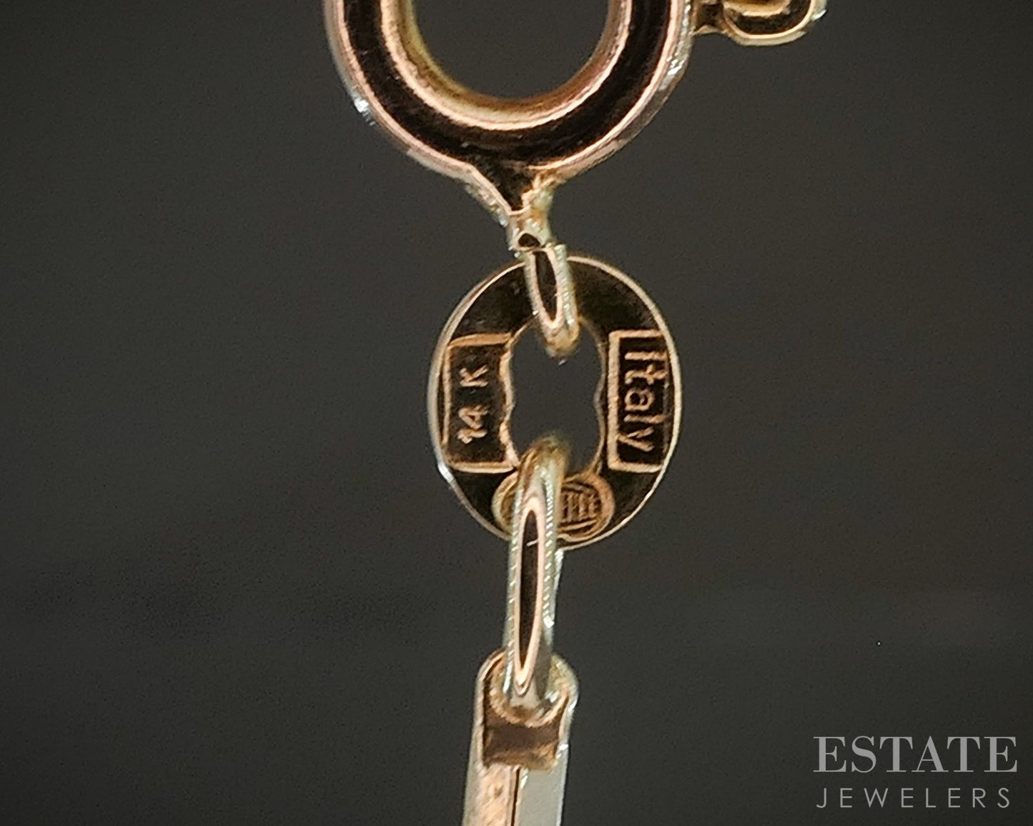 14k Yellow Gold 1mm Bar Chain Link Ladies Bracelet 3.2g 7"L p27996