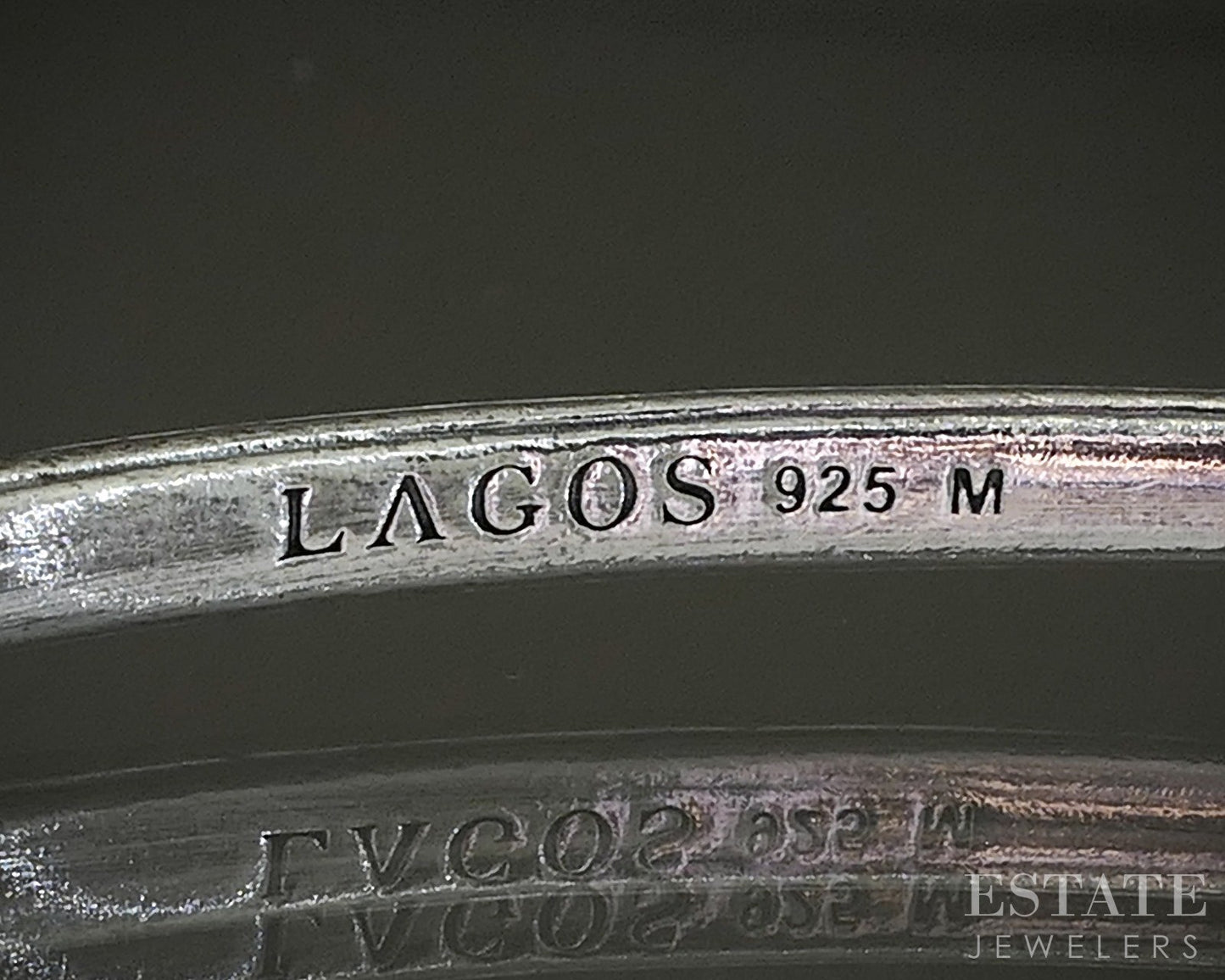 Sterling Silver LAGOS Blue Topaz Ladies Bangle Bracelet 13.6g p27702