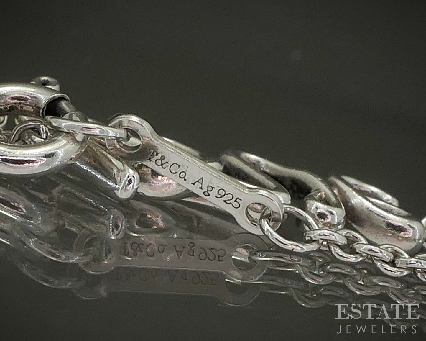 Sterling Paloma Picasso Tiffany & Co Love Graffiti Bracelet 1.6g 6.5"L p28285