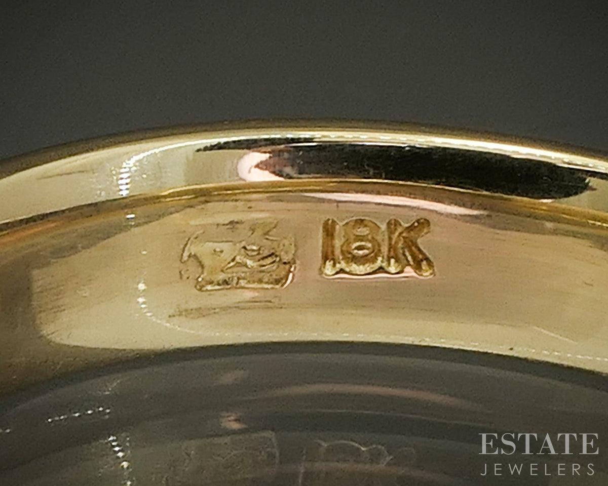 Vintage 18k Yellow Gold 4.7mm Comfort Fit Ladies Wedding Band 5.9g p28093