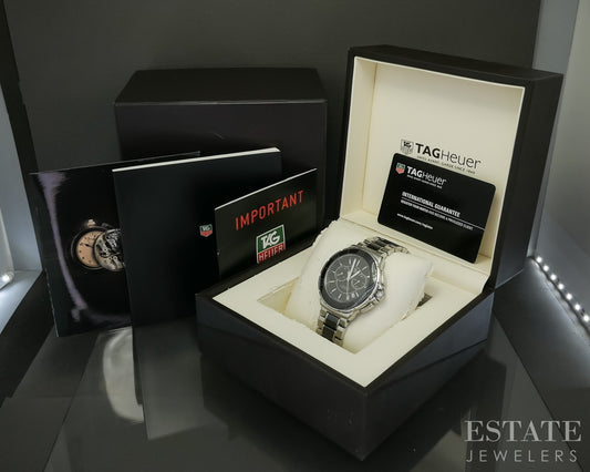 Tag Heuer Formula 1 Chronograph CAH1210 Black Ceramic Mens Watch p29734