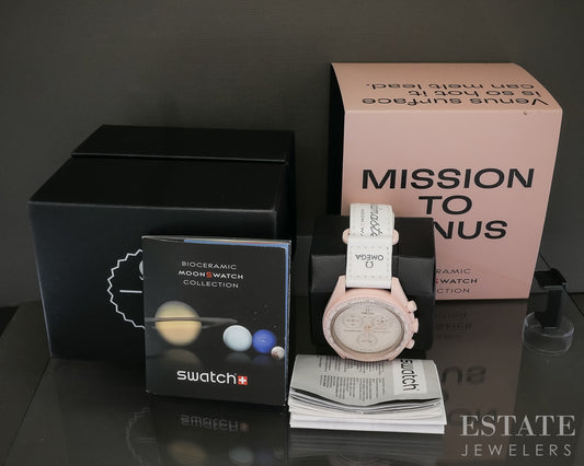 Omega Speedmaster Swatch Moonswatch Mission To Venus Chronograph Watch p29465