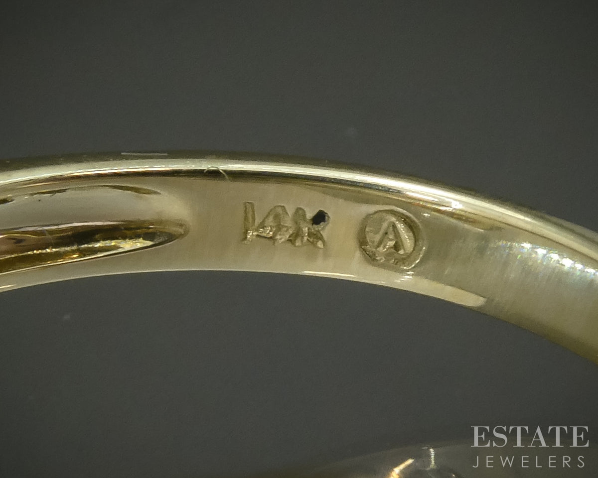 14k Yellow Gold Natural Ruby Ladies Bypass Band Ring 3.0g p29528b