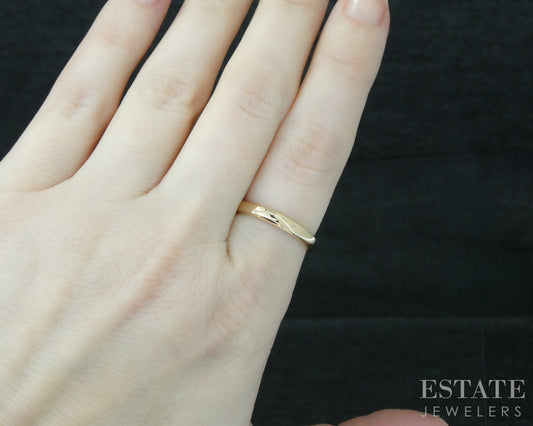 Antique 18k Yellow Gold 3mm Ladies Wedding Band 4g p30903