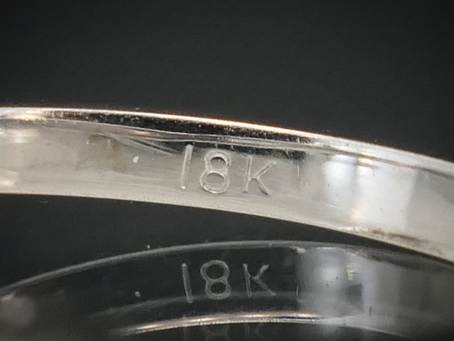 Vintage 18k White Gold Marquise Cut .48ctw Diamond Engagement Ring 3.2g i11230