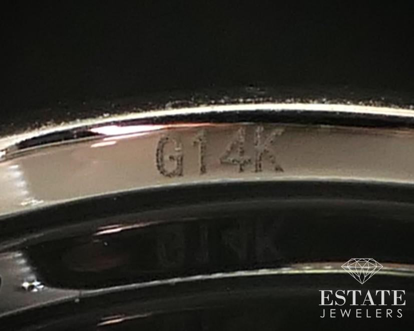 NEW 14k White Gold Natural .18ctw Diamond Ladies Wedding Band Ring 1.4g i14680