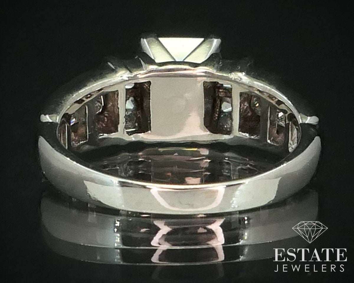14k White Gold IGI Princess 1.06ct Natural Diamond Engagement Ring i15214