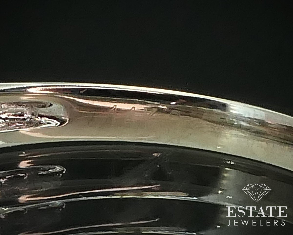 14k White Gold Round Natural .55ctw Diamond Engagement Ring 4g i15341