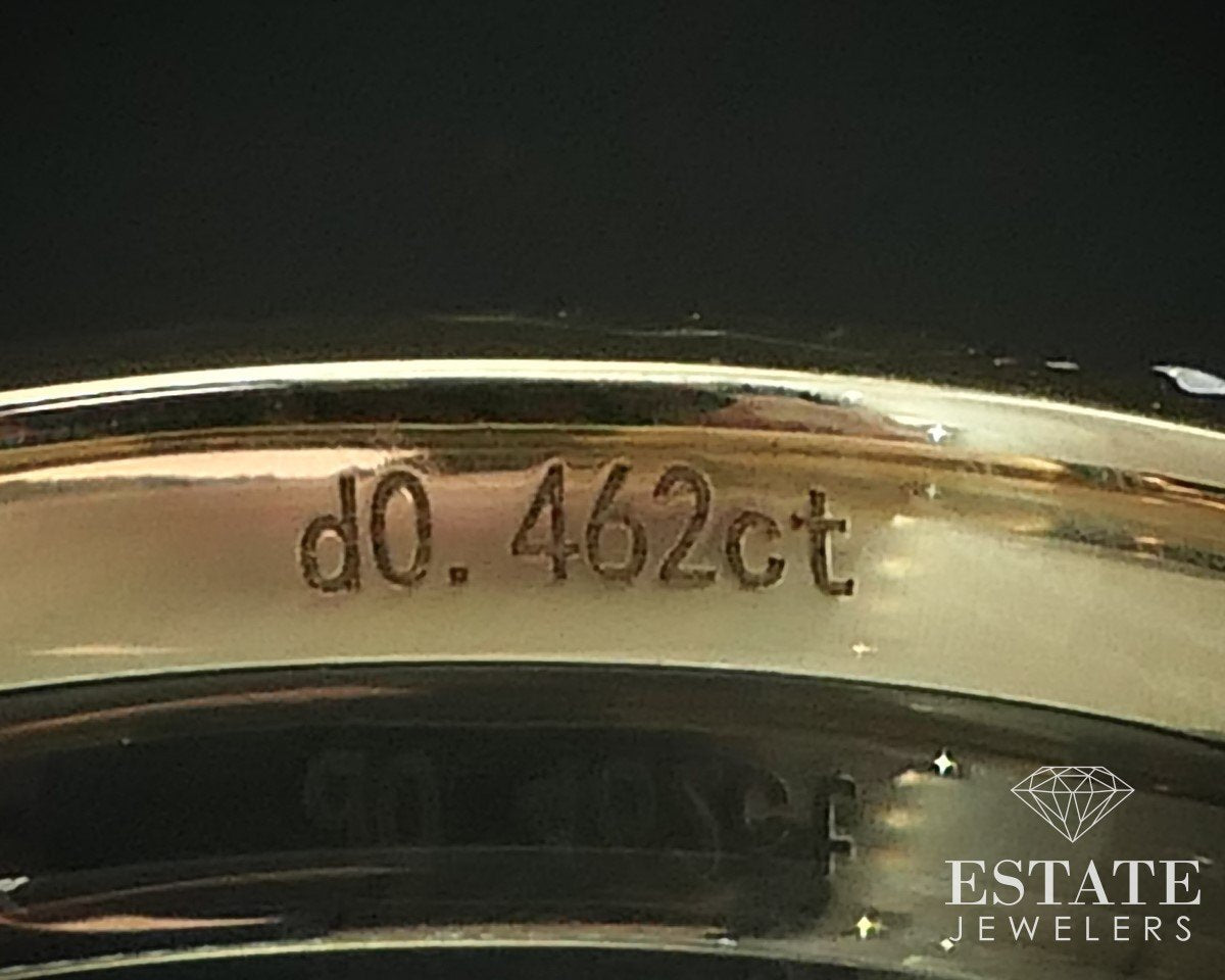 14k Yellow Gold Natural .46ctw Diamond Ladies Wedding Band Ring 2.2g i15512