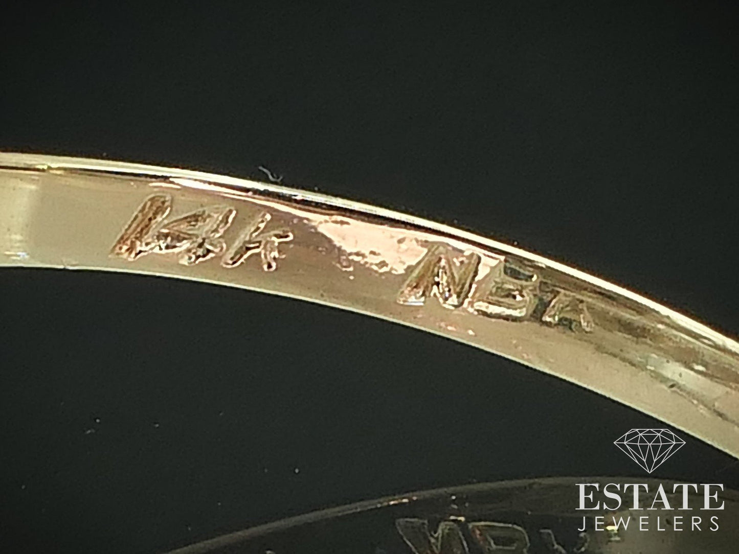 Antique 14k White & Yellow Gold Natural .31ctw Diamond Ladies Ring 2.6g i15581