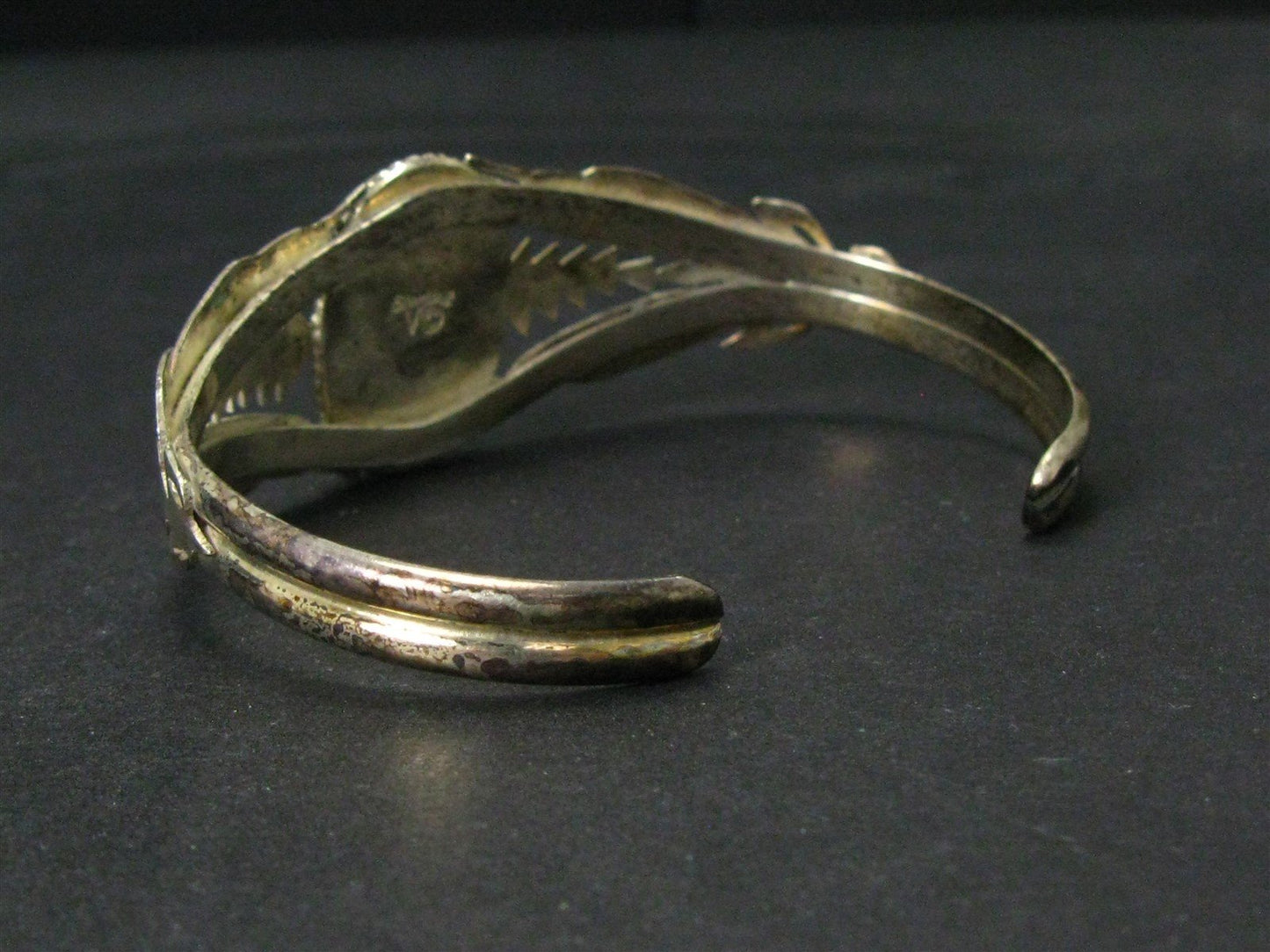 Vintage Sterling Robert Vandover Navajo Multi Gem Cuff Bracelet 23g i15804