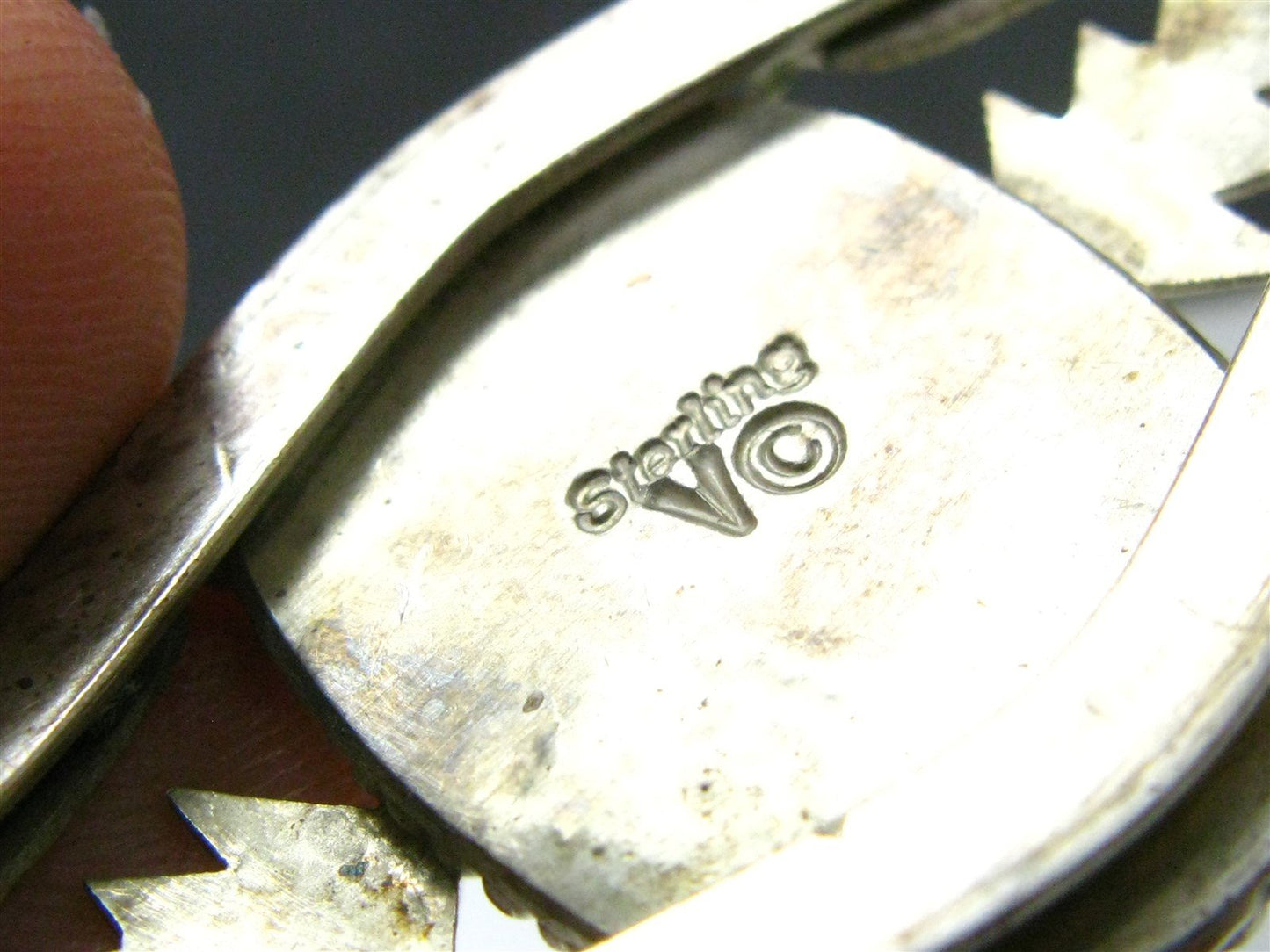 Vintage Sterling Robert Vandover Navajo Multi Gem Cuff Bracelet 23g i15804