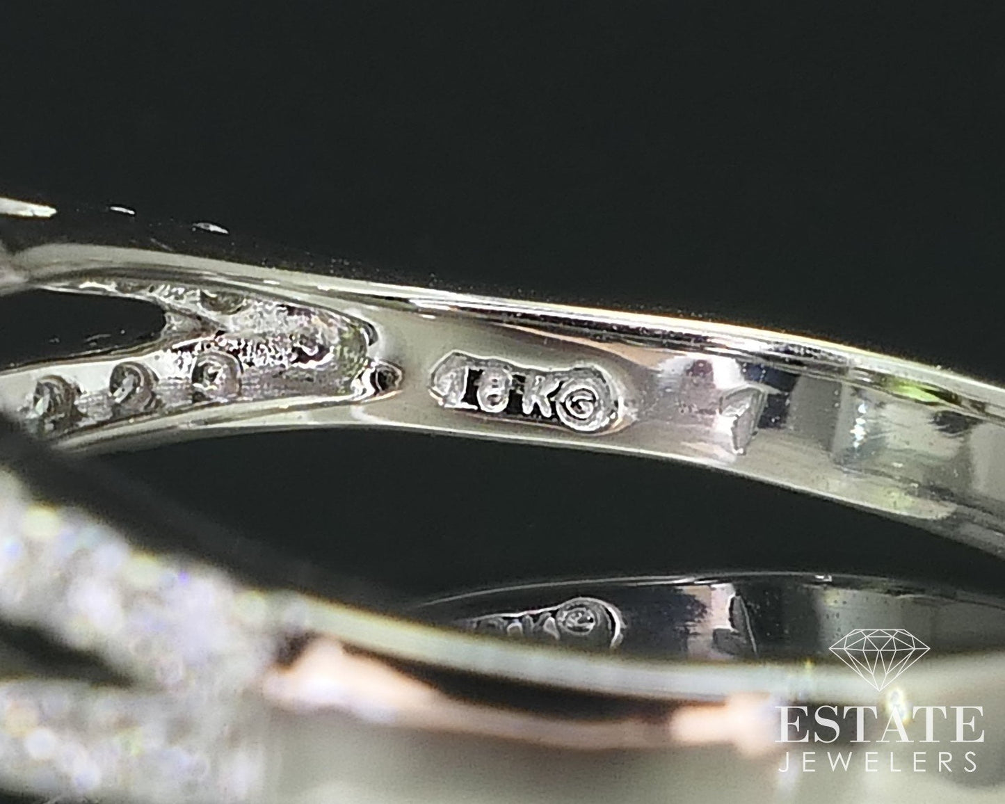18k White Gold Asscher Natural Peridot & Diamond Ladies Ring 4.0g i15805