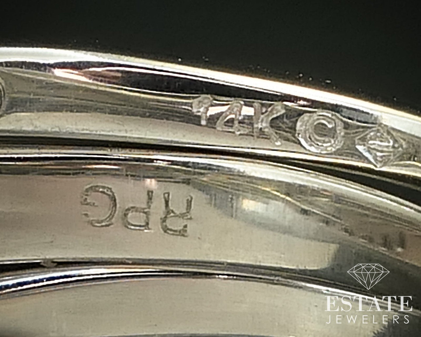 14k White Gold Round Natural 1.02ctw Diamond Ladies Wedding Set 6.6g i15859