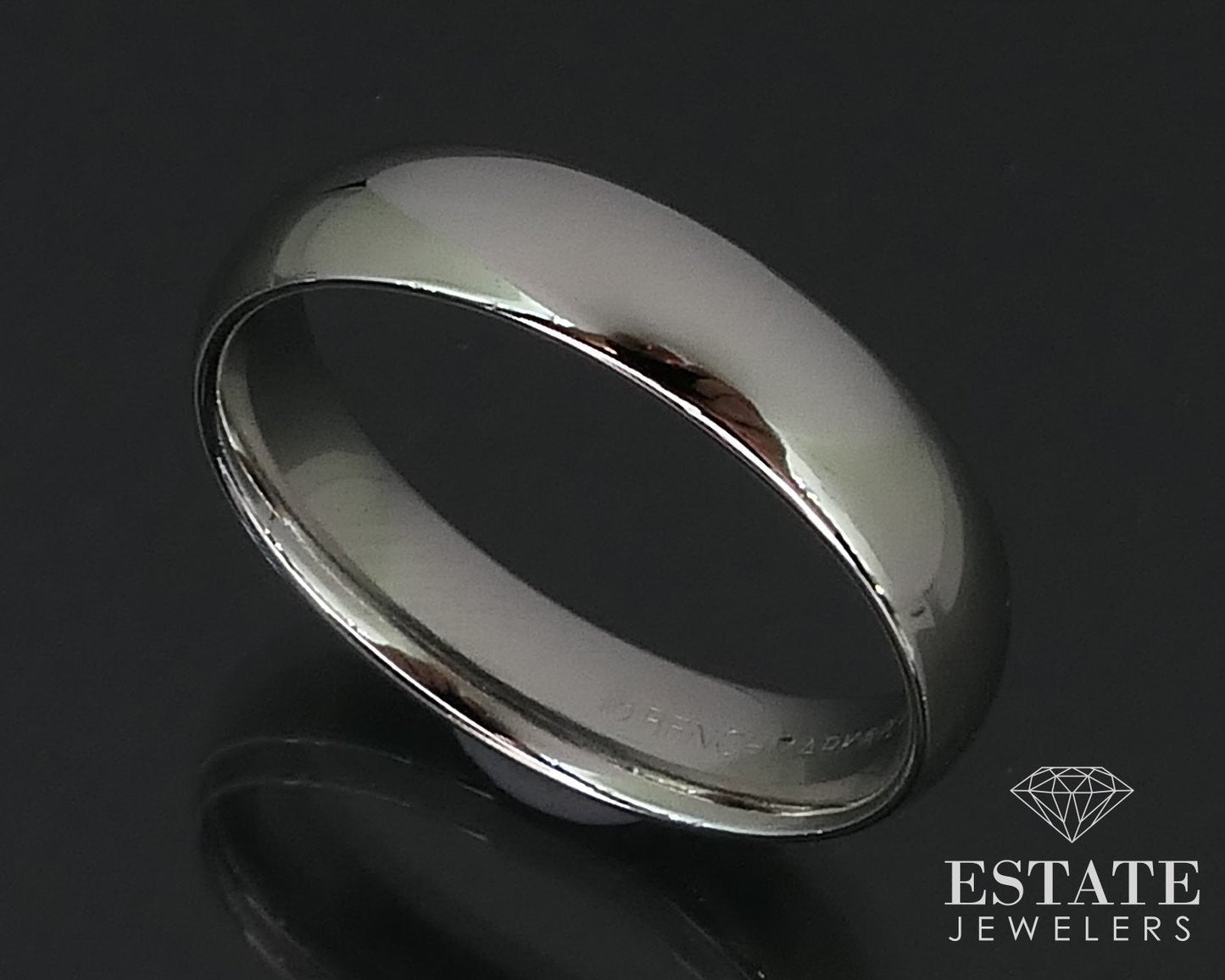 Estate Platinum 5mm Comfort Fit Mens Wedding Band Ring 9.6g i16034