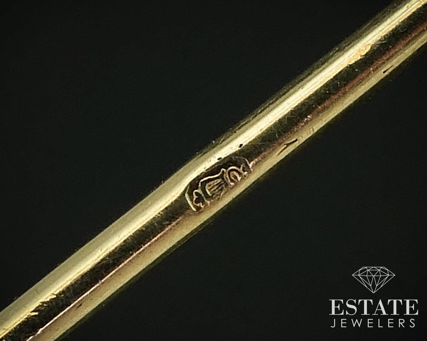Antique Georgian 15k Yellow Gold Citrine & Rose Cut Diamond Brooch 27.8g i16025