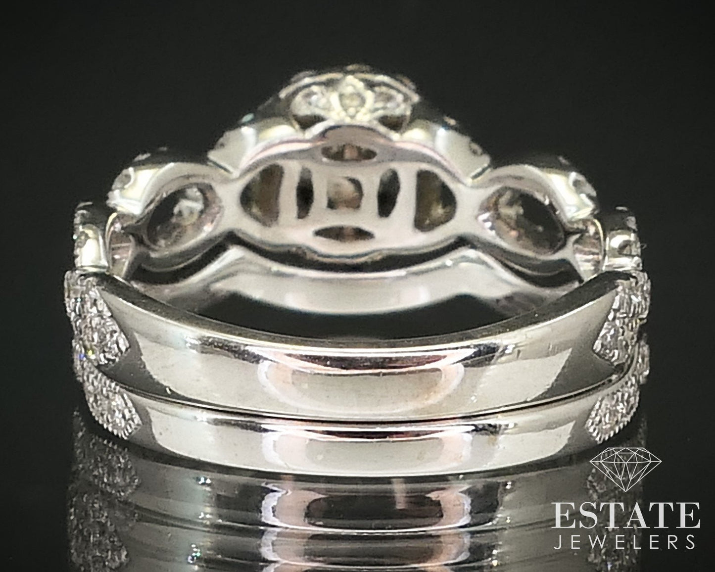 14k White Gold Round Natural 1.20ctw Diamond Neil Lane Wedding Set 5.7g i16248