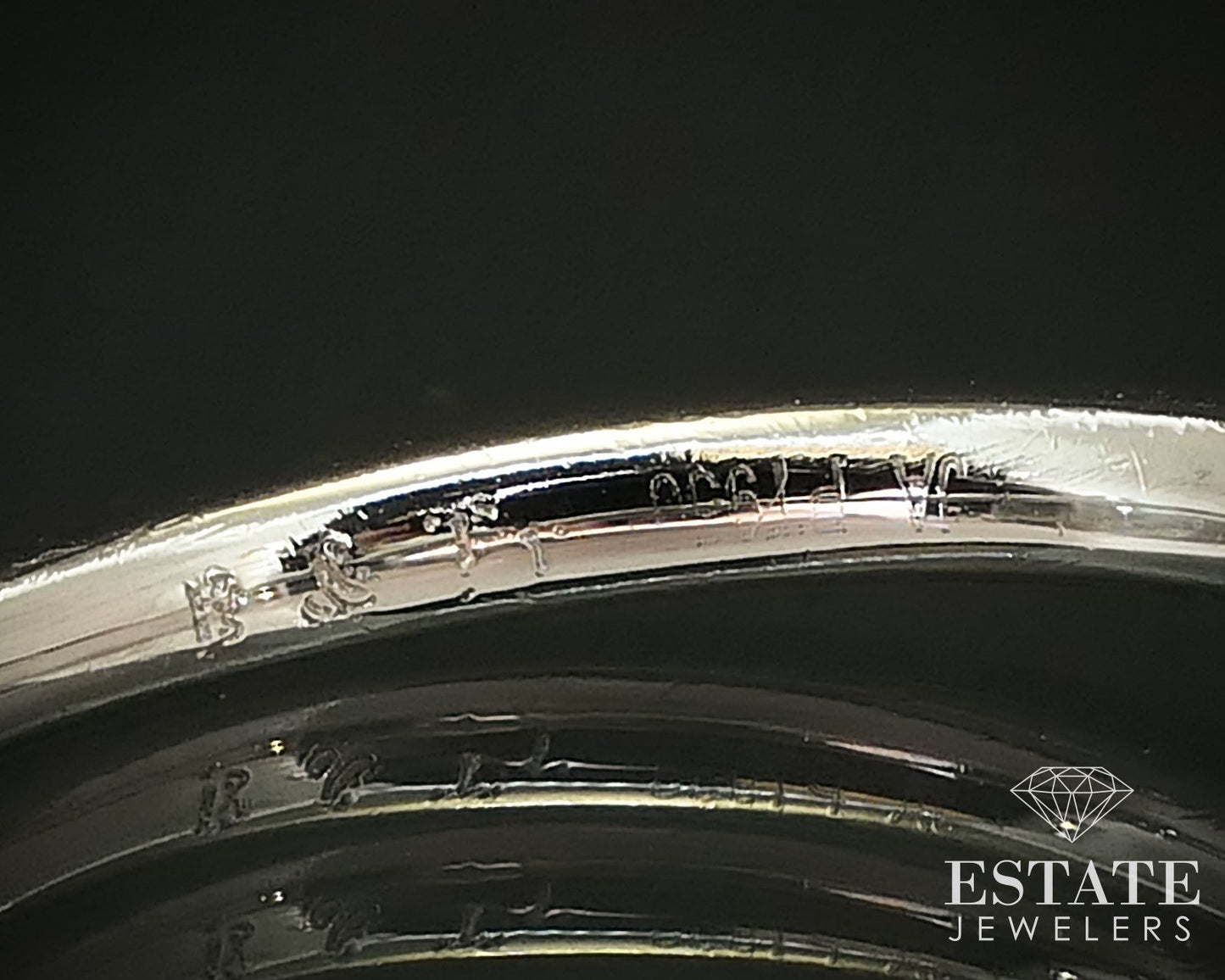14k White Gold Round GIA Natural 1.00ct Diamond Solitaire Ring 4.9g i16484