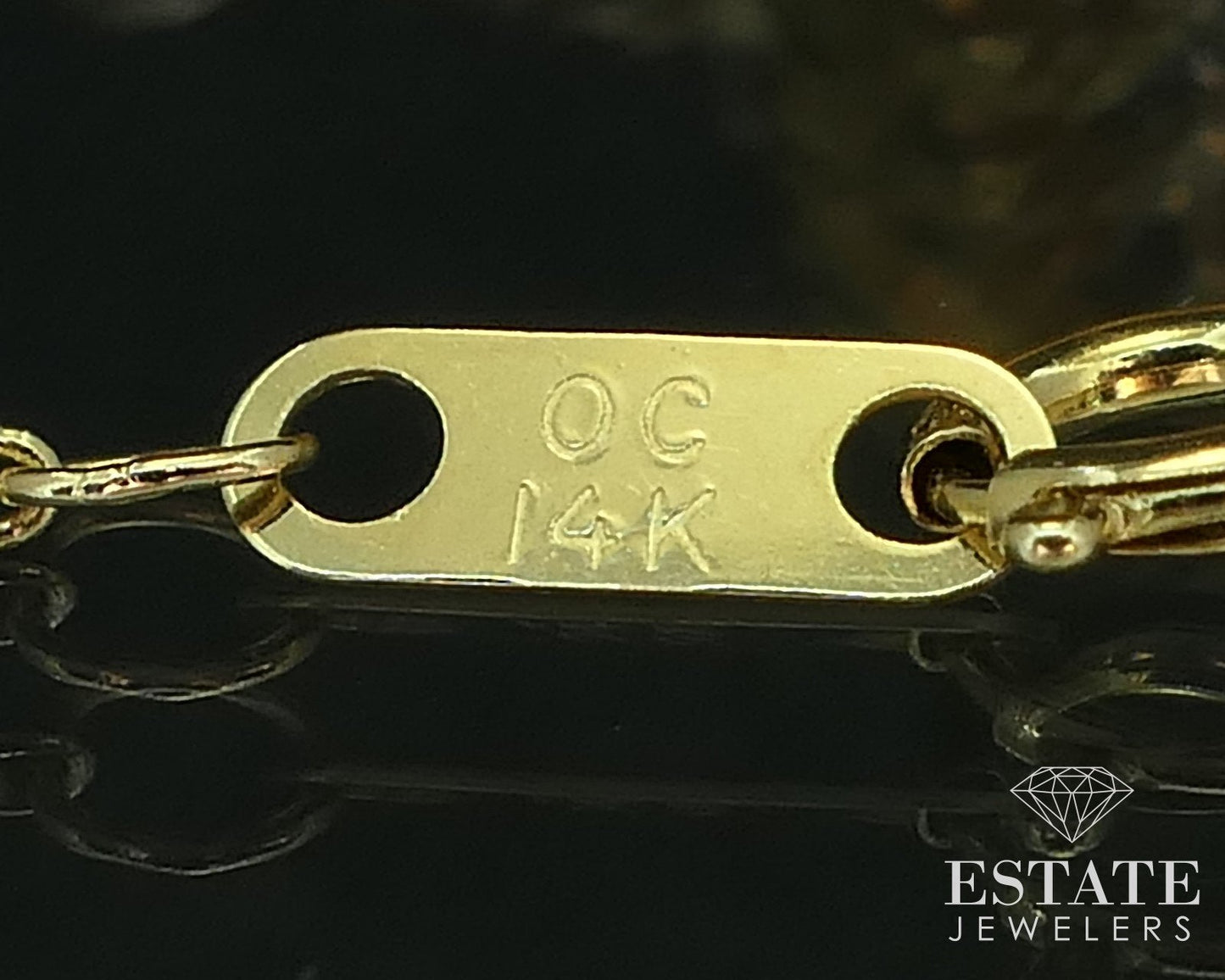 Antique Victorian 14K Yellow Gold Natural .20ctw Diamond Necklace 2.8g i16499