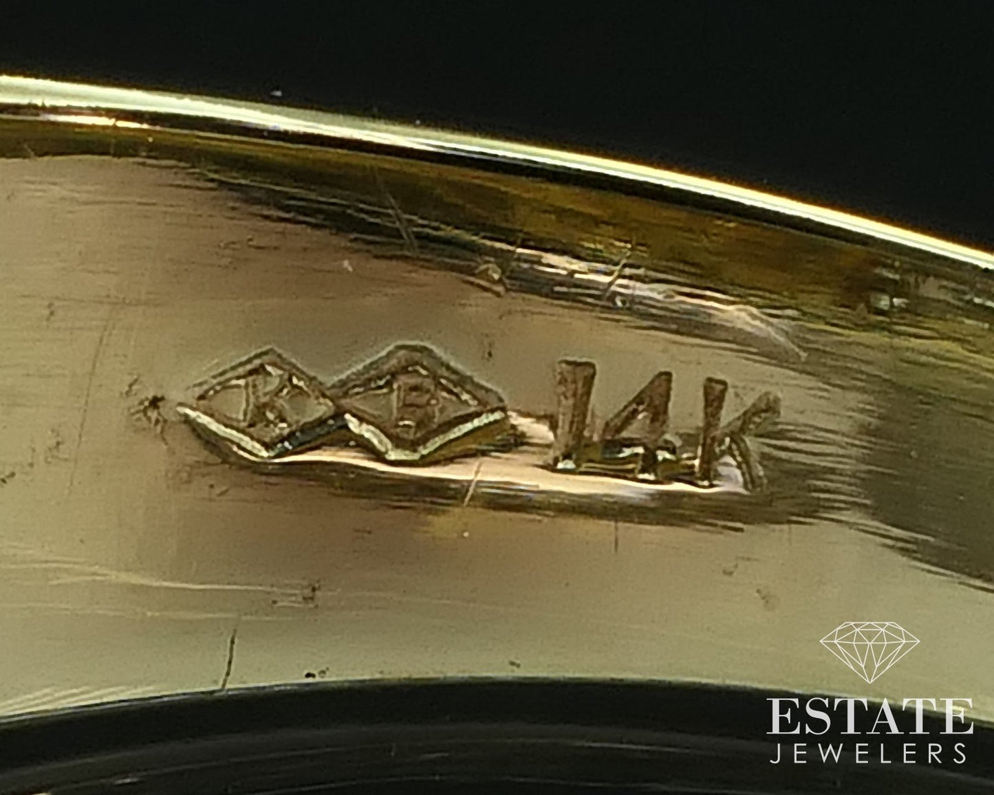 Vintage 14k Yellow Gold 11mm Natural .56ctw Diamond Mens Band Ring 9.6g i16513