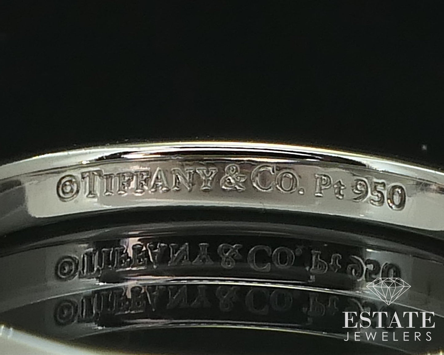 Platinum Tiffany & Co. Forever 2mm Ladies Band Ring 2.3g i16494
