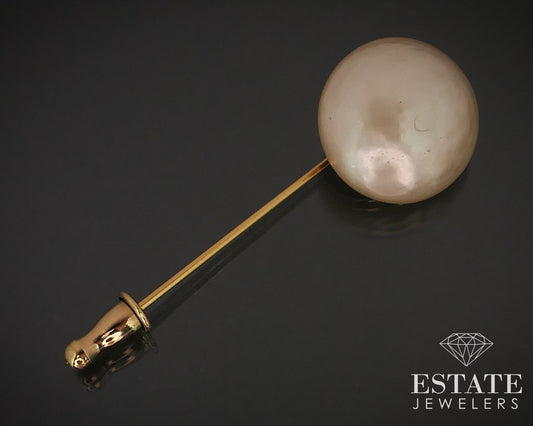 Vintage Chanel 18.6mm Freshwater Pearl Stick Pin i16762