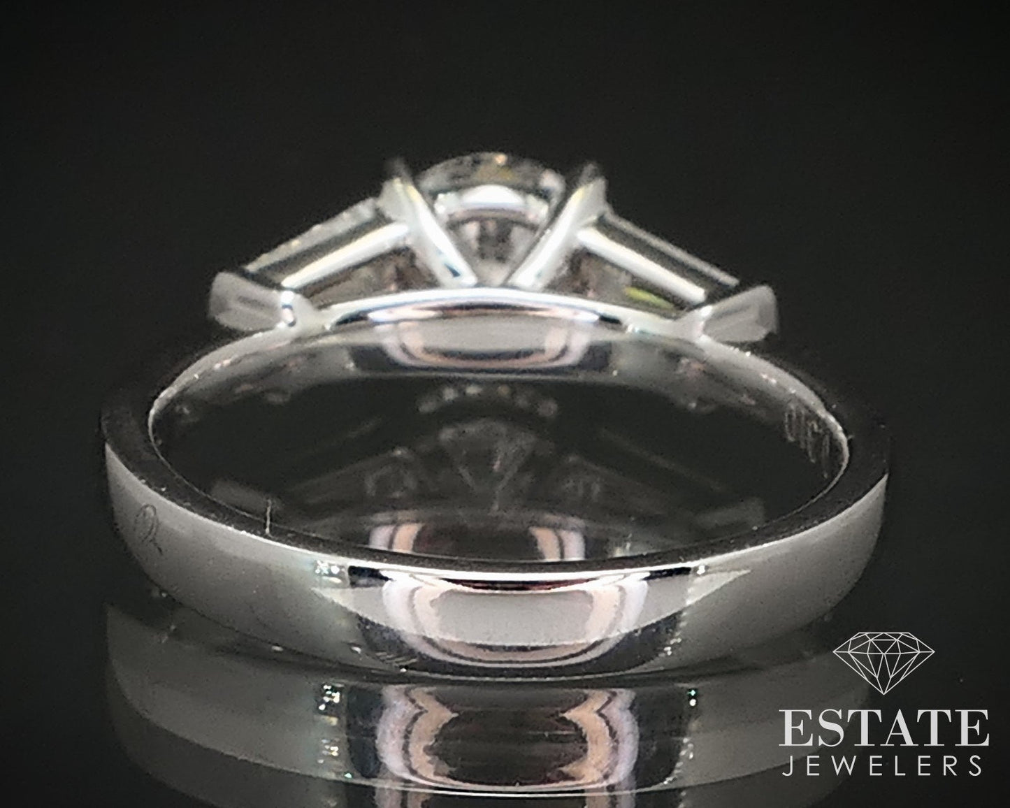 14k White Gold GIA Round Natural 1.19ctw Diamond Engagement Ring 3.5g i16843