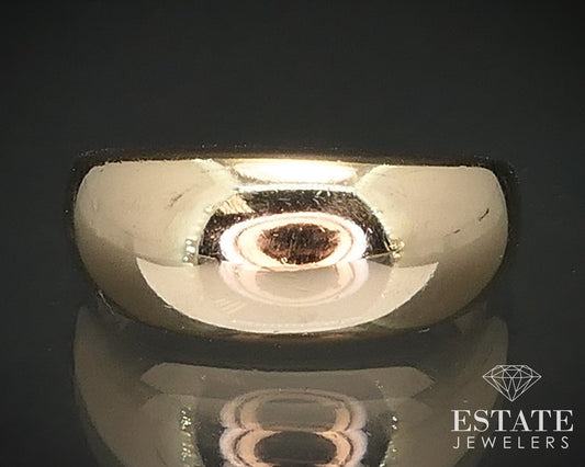 14k Yellow Gold 7mm Domed Ladies Band Ring 3.1g i17148b