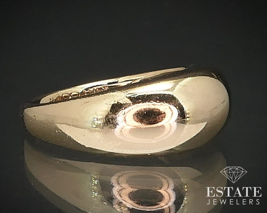 14k Yellow Gold 7mm Domed Ladies Band Ring 3.1g i17148b