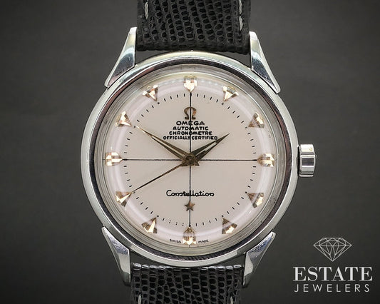 Vintage 18k & Stainless Omega Constellation Automatic 354 Mens Watch i17382