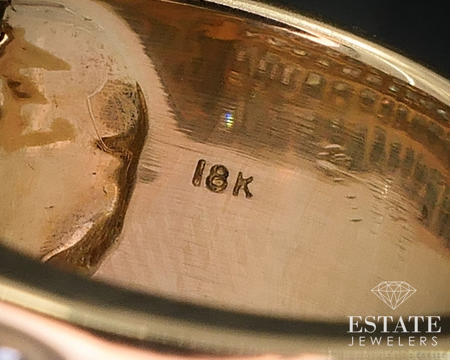 18k Yellow Gold Invisible Set 2.20ctw Natural Diamond Band Ring 13.1g i17676