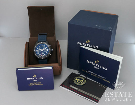Breitling Endurance Pro Chronometer Black Blue Dial X82310 Mens Watch i17818
