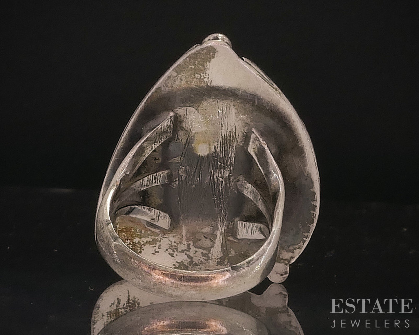 Vintage Sterling Natural Turquoise Navajo Large Ladies Ring 15.7g i17916