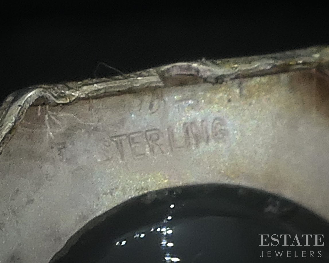 Antique Victorian Sterling Silver Engraved Mauran Watch Pendant 12.4g i18026