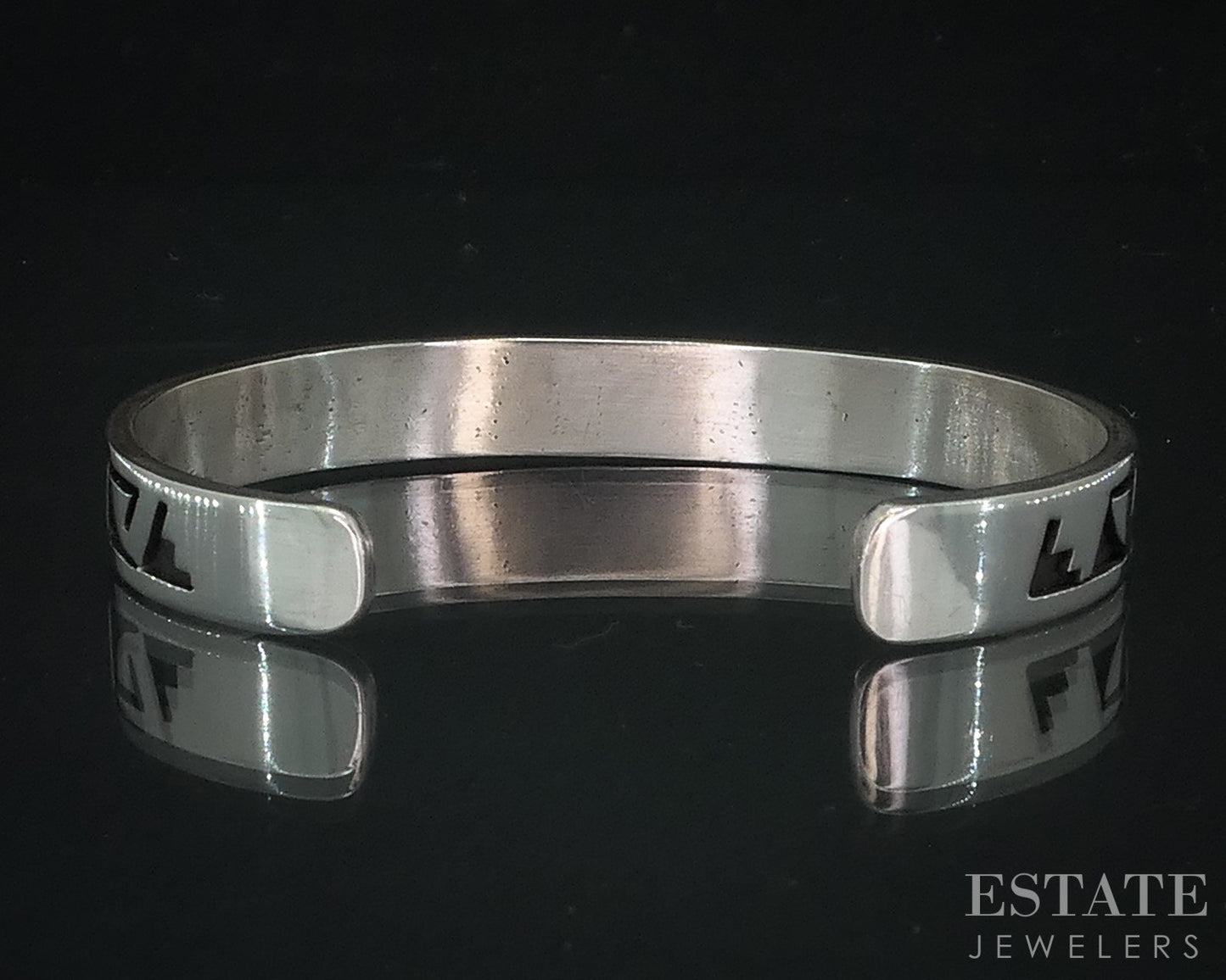 Vintage Sterling Navajo Overlay Don Platero Ladies Cuff Bracelet 14g i18022