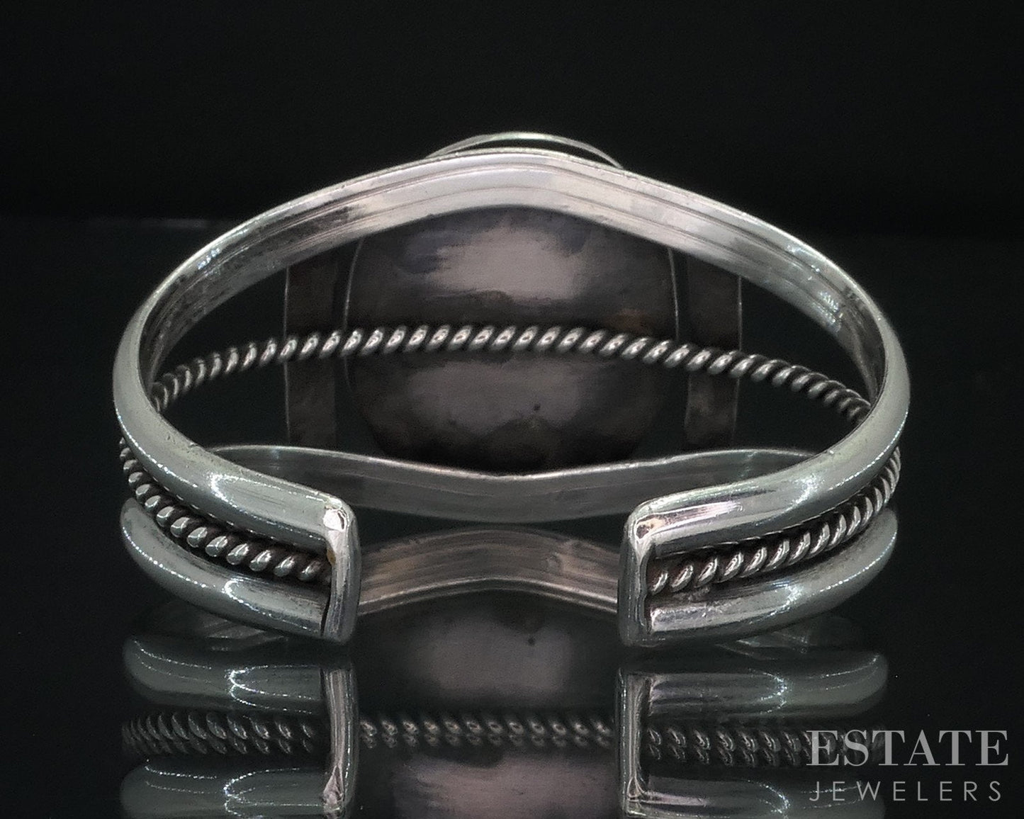 Vintage Sterling Navajo Natural Turquoise Cuff Bracelet 52.7g i18014