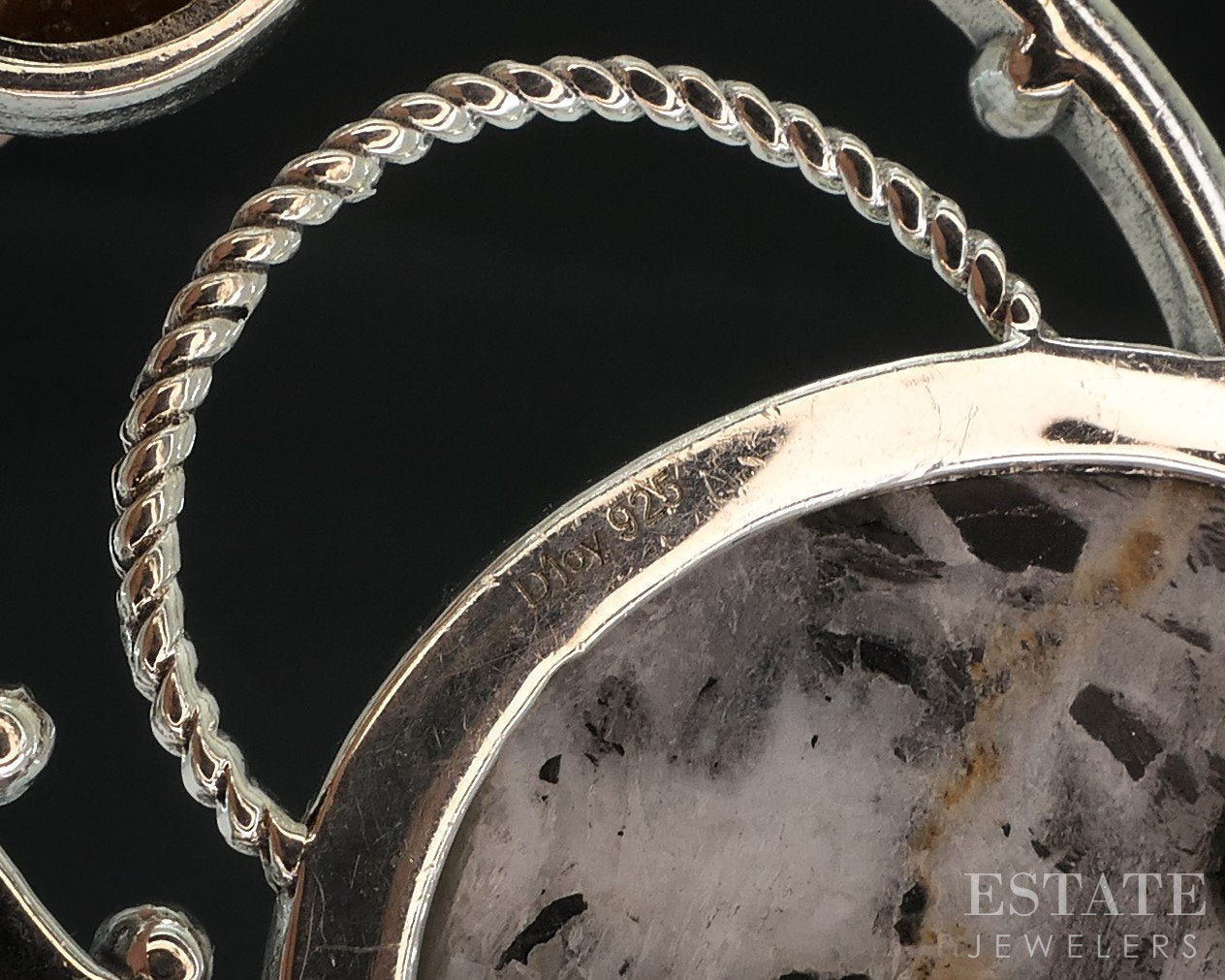 Sterling White Buffalo Turquoise & Turquoise Bear D'Joy Pendant 16g i18156