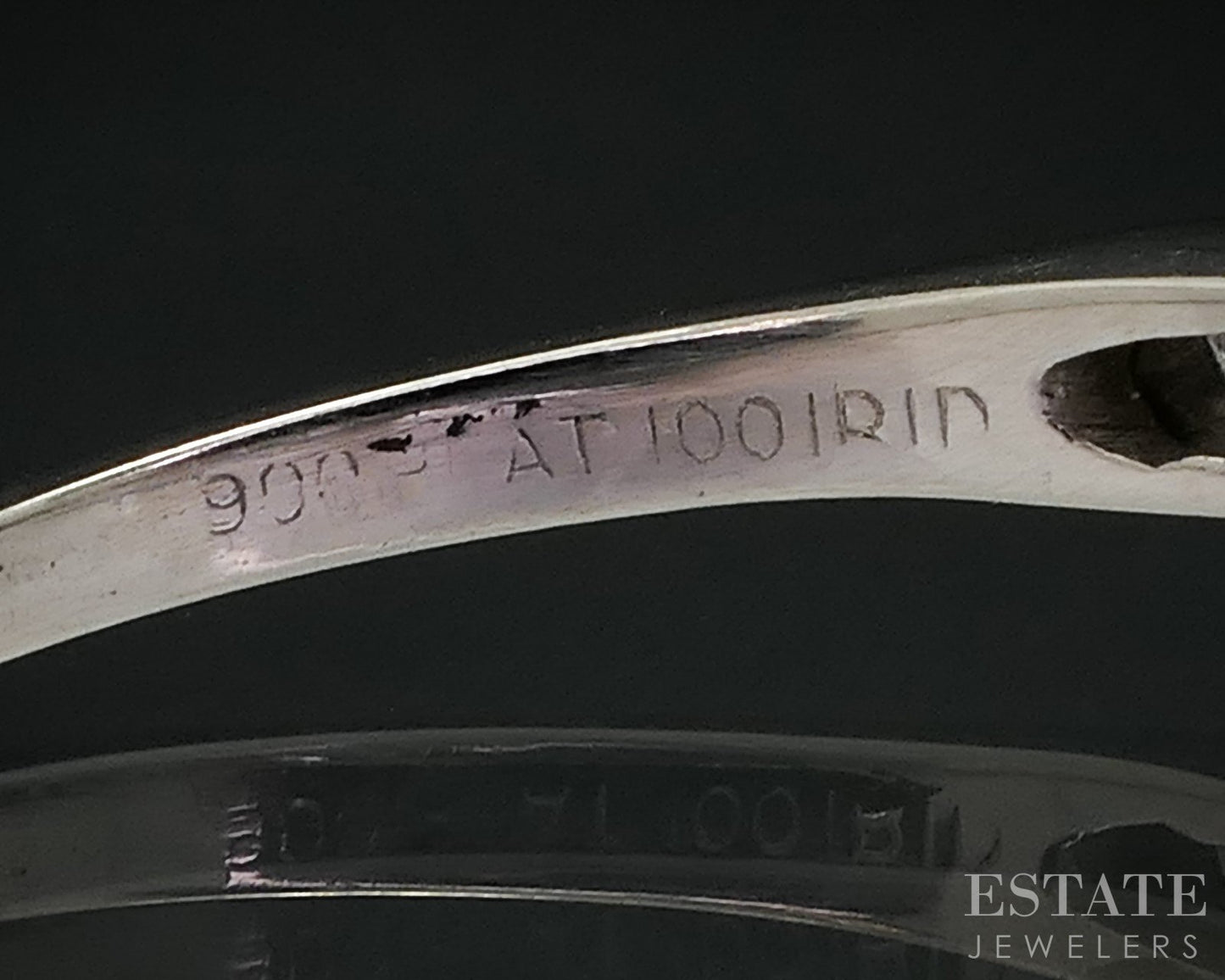 Antique Deco Platinum Round Natural .33ctw Diamond Engagement Ring 2.9g i18137