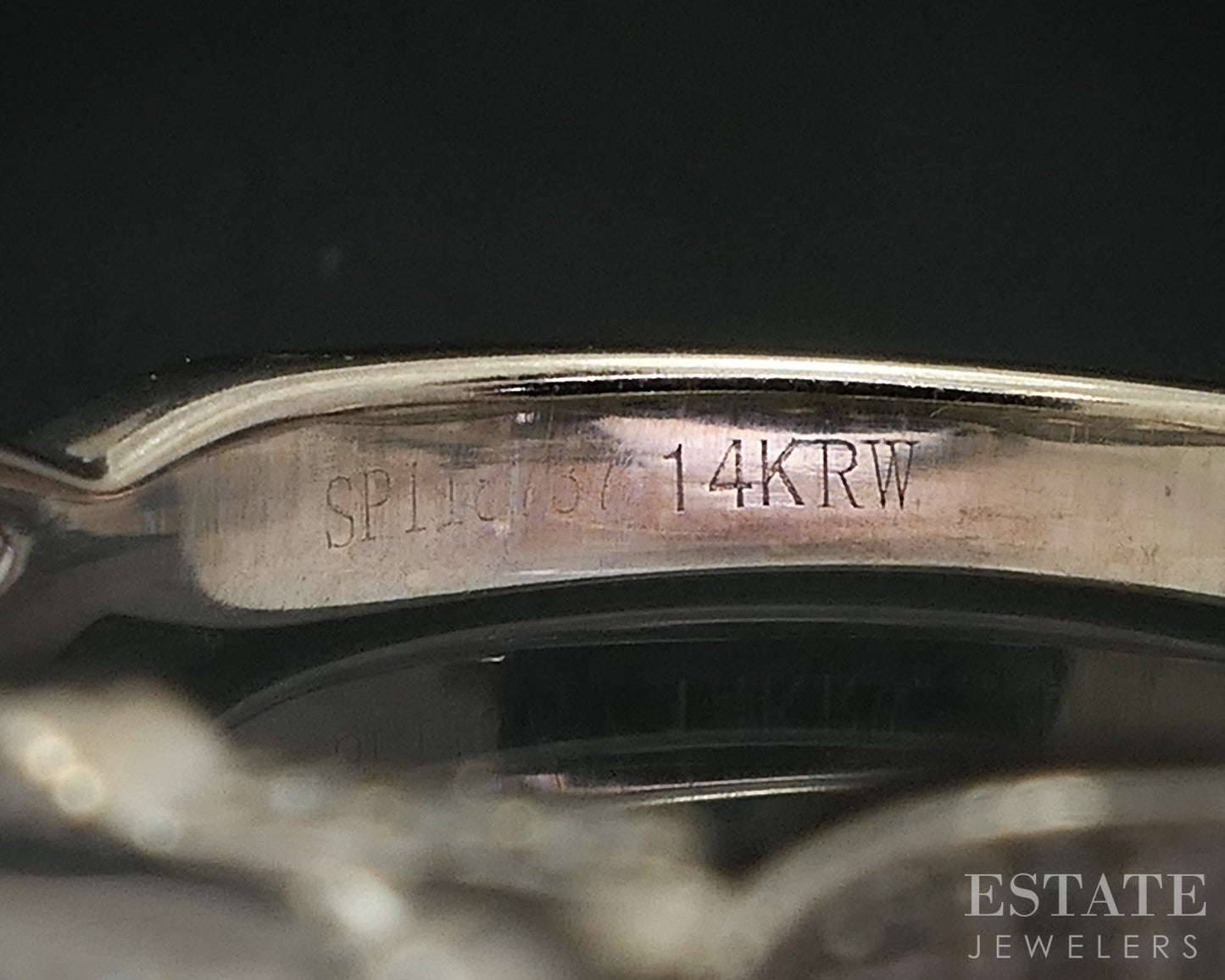 14k White Gold Princess GIA Natural .90ctw Diamond Engagement Ring 3.6g i18125