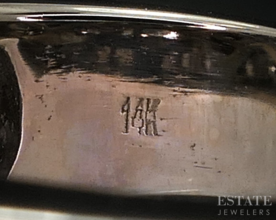 14k White Gold Princess GIA Natural 2.01ctw Diamond Engagement Ring 12.1g i18204